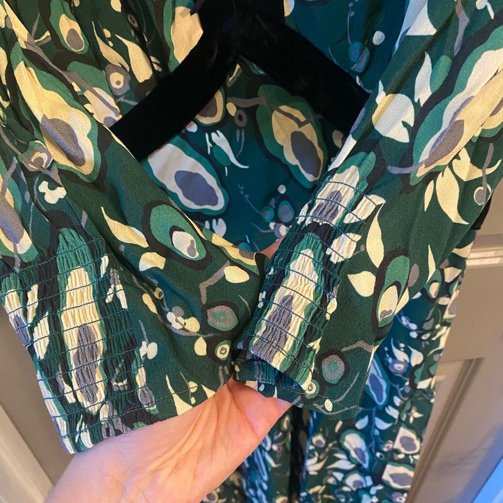RIXO Green and Black Midi Dress - Picture 7 of 9